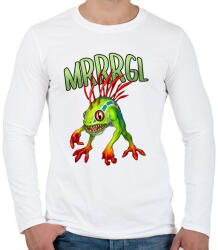 printfashion Mrrrgl - Férfi hosszú ujjú póló - Fehér (1791917)