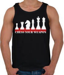printfashion Chess your weapon - Férfi atléta - Fekete (7451498)