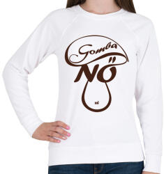 printfashion Gomba nő - vicces ajándék gombász hölgyeknek - Női pulóver - Fehér (11616121)