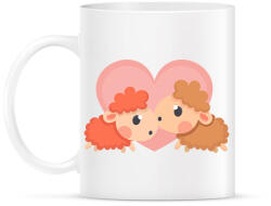 printfashion Bárány love - Bögre - Fehér (2192544)
