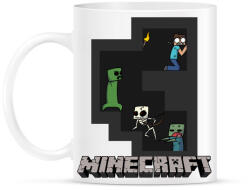 printfashion Minecraft - Bögre - Fehér (790427)