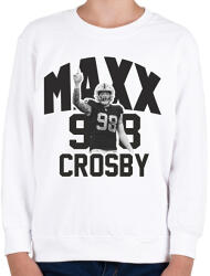 printfashion Maxx Crosby #98 - Gyerek pulóver - Fehér (16676203)