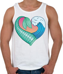 printfashion Mermaid love - Férfi atléta - Fehér (13856886)