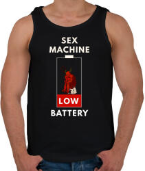 printfashion sex machine battery - Férfi atléta - Fekete (1643864)