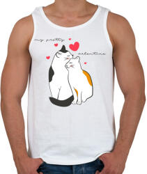 printfashion Szépseges valentinom - Férfi atléta - Fehér (1178386)