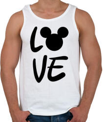printfashion Love Mickey - Férfi atléta - Fehér (722425)