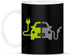 printfashion Plug-In Hybrid Electric Vehicle - Bögre - Fekete (2799151)