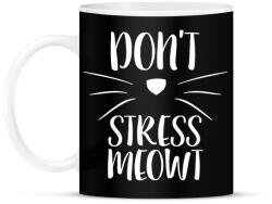 printfashion Ne idegeskedj miau - Bögre - Fekete (792558)