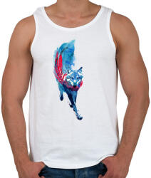 printfashion Lupus lupus - Férfi atléta - Fehér (227524)