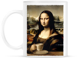 printfashion Kávés Mona Lisa - Bögre - Fehér (15976279)
