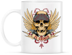 printfashion Gringo koponya - Bögre - Fehér (787349)