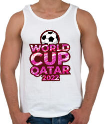 printfashion Foci világbajnokság Qatar 2022 - Férfi atléta - Fehér (10784537)