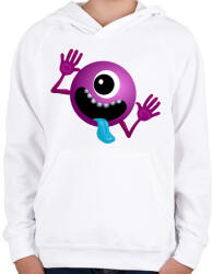 printfashion Alien - Gyerek kapucnis pulóver - Fehér (5206553)