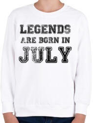 printfashion Legend are born in. - Gyerek pulóver - Fehér (270441)