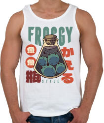 printfashion Cuki békák - Férfi atléta - Fehér (13875457)