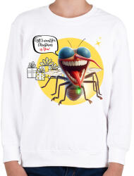 printfashion All I want for Christmas is You! - Vicces karácsonyi szúnyog - Gyerek pulóver - Fehér (15267904)