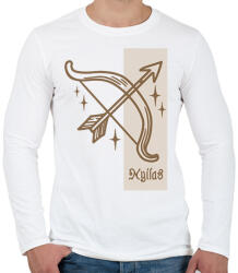 printfashion Nyilas horoszkóp - Férfi hosszú ujjú póló - Fehér (6268559)