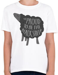 printfashion Büszke fekete bárány - Gyerek póló - Fehér (5604695)