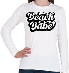 printfashion Beach Babe - Női hosszú ujjú póló - Fehér (12949248)