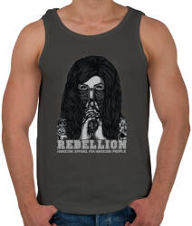 printfashion Lázadó - Férfi atléta - Sötétszürke (80179)