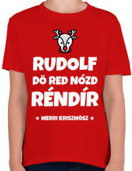 printfashion RUDOLF - Gyerek póló - Piros (11368045)