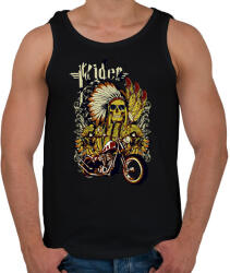 printfashion motorkerékpár és koponya - Férfi atléta - Fekete (4639931)