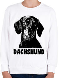 printfashion Dachshund - Gyerek pulóver - Fehér (13537115)