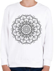 printfashion Kifesthető mandala minta1. - Gyerek pulóver - Fehér (4080684)