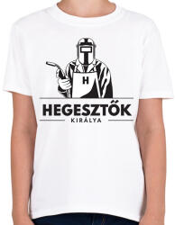 printfashion Hegesztők királya - Gyerek póló - Fehér (6395121)