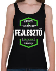 printfashion Fejlesztő prémium minőség - Női atléta - Fekete (1466104)