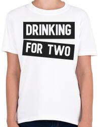 printfashion Drink for two - Gyerek póló - Fehér (2232977)