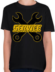 printfashion Service - Gyerek póló - Fekete (7039009)