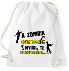 printfashion Biztonságban vagy. . . - Sportzsák, Tornazsák - Fehér (7853965)
