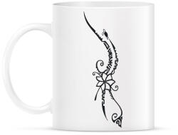 printfashion Maori hullám2 - Bögre - Fehér (6006404)