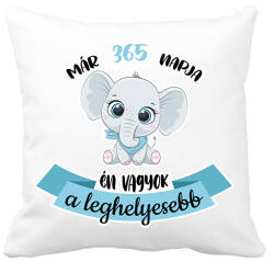 printfashion A leghelyesebb - "x" napja - Párnahuzat, Díszpárnahuzat - Fehér (8097469)