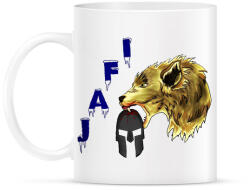 printfashion farkas spárta - Bögre - Fehér (13285798)