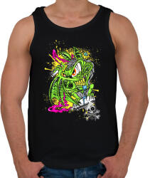 printfashion Graffiti - Férfi atléta - Fekete (14835814)