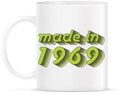 printfashion made-in-1969-green-grey - Bögre - Fehér (790358)