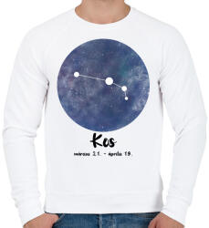 printfashion Kos - Férfi pulóver - Fehér (7473234)