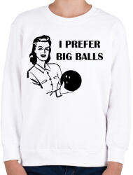 printfashion Nagy golyók - Gyerek pulóver - Fehér (966752)