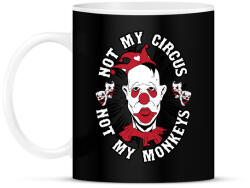 printfashion Bohóc - Bögre - Fekete (805810)