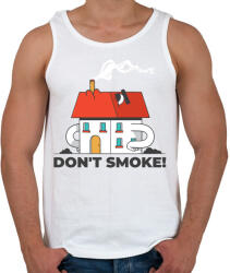 printfashion Don't smoke - Férfi atléta - Fehér (4046680)