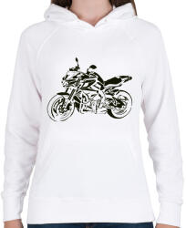 printfashion yamaha mt5 - Női kapucnis pulóver - Fehér (2927800)