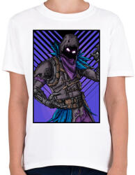 printfashion Fortnite Raven Kinézet - Gyerek póló - Fehér (959364)