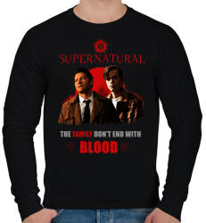 printfashion supernatural castial and jack - Férfi pulóver - Fekete (2536739)