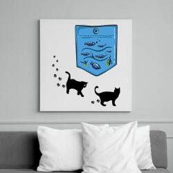 printfashion Zseb akvárium - Vászonkép - Fehér (6622267)