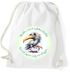 printfashion Ritka, mint a fehér holló. . . - Sportzsák, Tornazsák - Fehér (15866694)