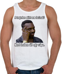 printfashion Lesben áll egy cápa! - Férfi atléta - Fehér (5147138)