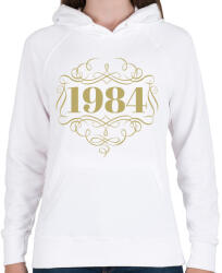 printfashion 1984 - Női kapucnis pulóver - Fehér (4457068)