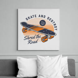 printfashion Gördeszka - Vászonkép - Fehér (15854023)